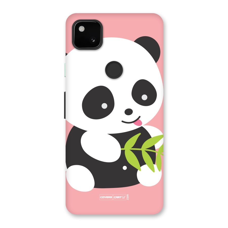 Cute Panda Pink Back Case for Google Pixel 4a