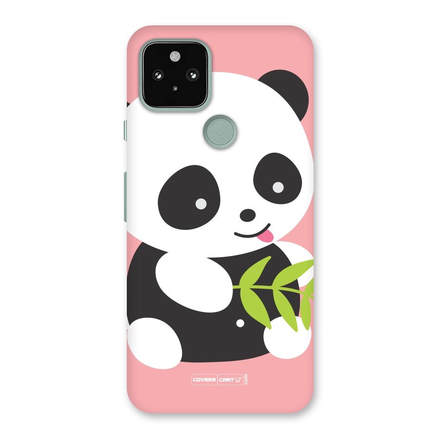 Cute Panda Pink Back Case for Google Pixel 5