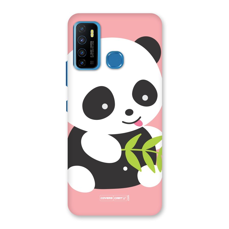 Cute Panda Pink Back Case for Infinix Hot 9