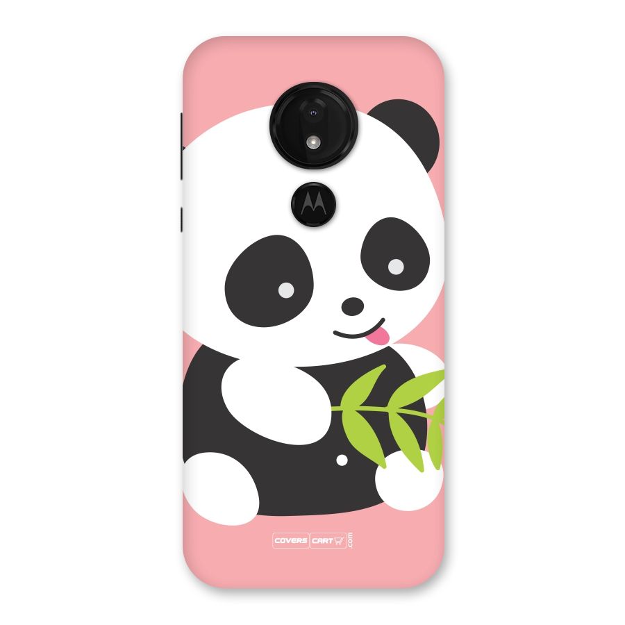 Cute Panda Pink Back Case for Moto G7 Power