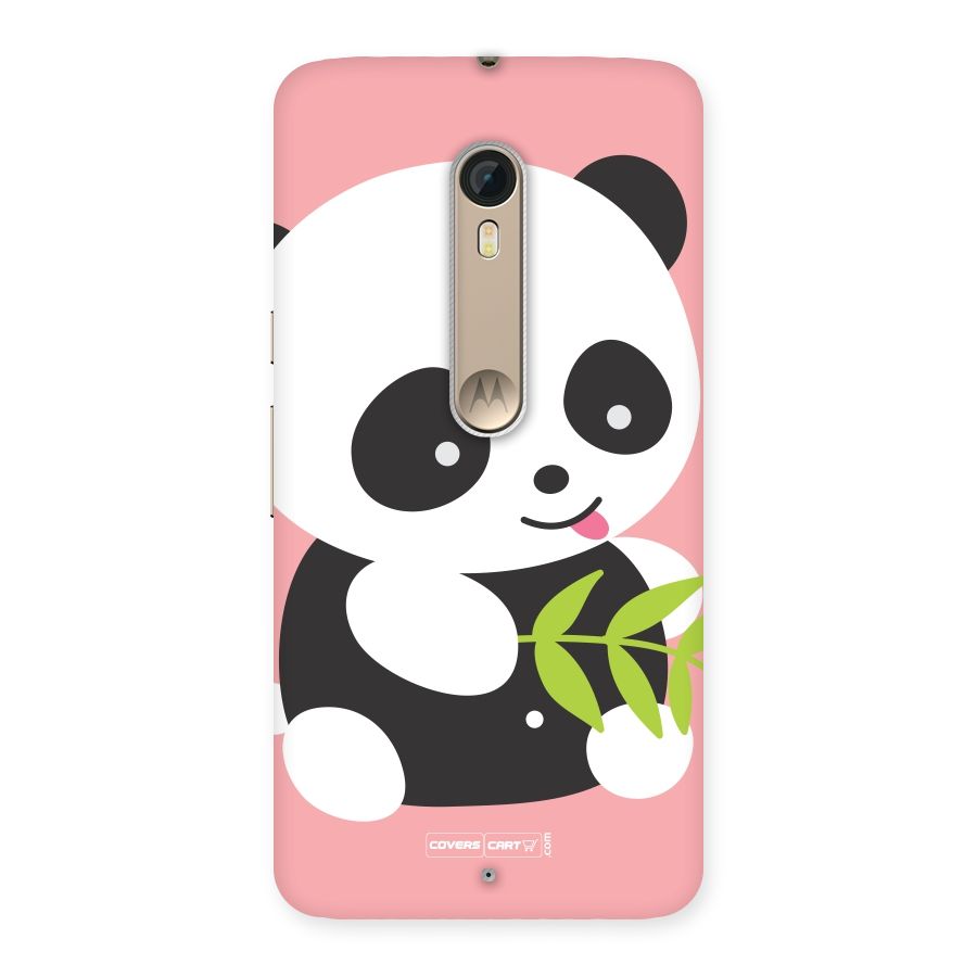 Cute Panda Pink Back Case for Motorola Moto X Style