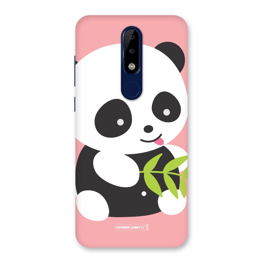 Cute Panda Pink Back Case for Nokia 5.1 Plus