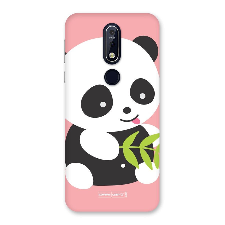 Cute Panda Pink Back Case for Nokia 7.1