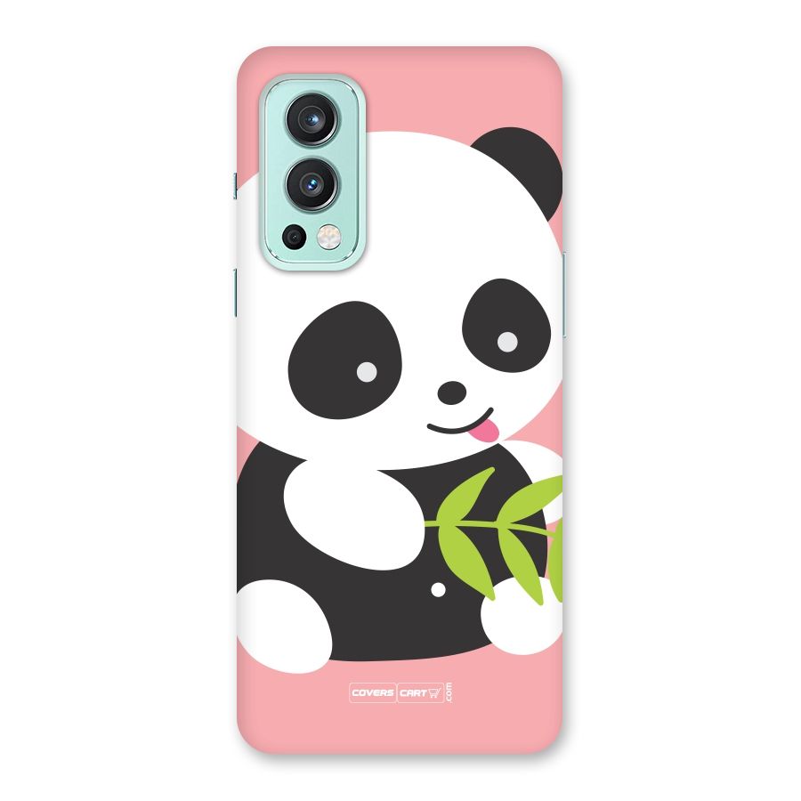 Cute Panda Pink Back Case for OnePlus Nord 2 5G