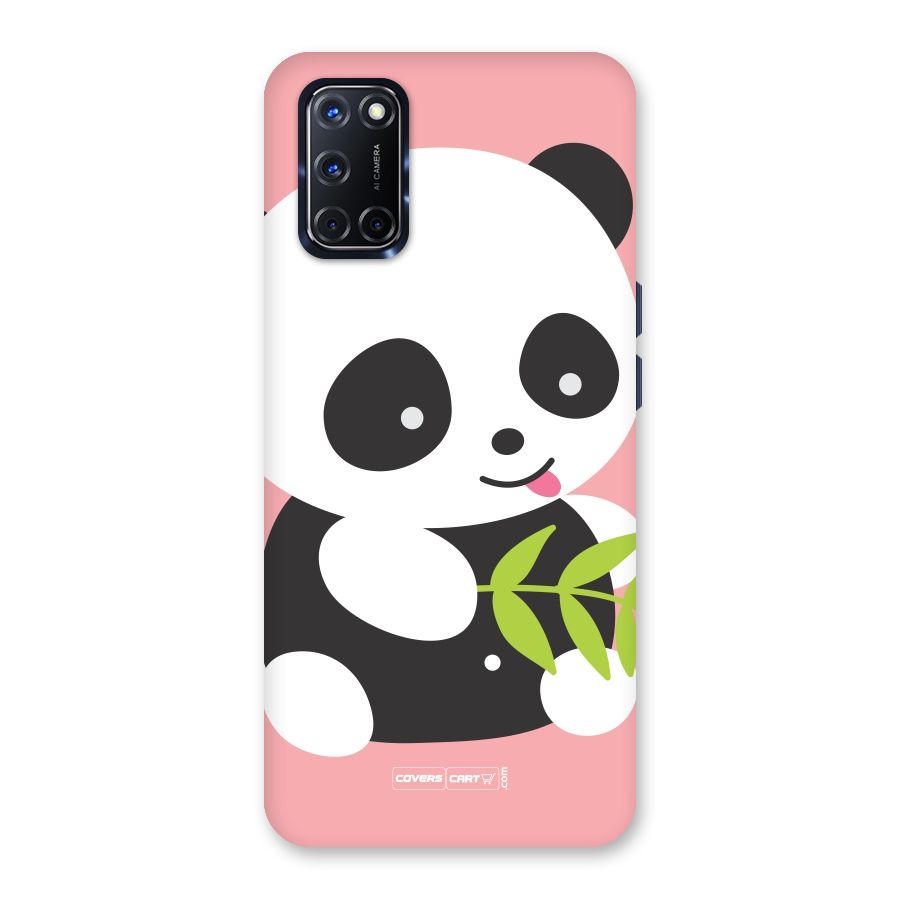Cute Panda Pink Back Case for Oppo A52