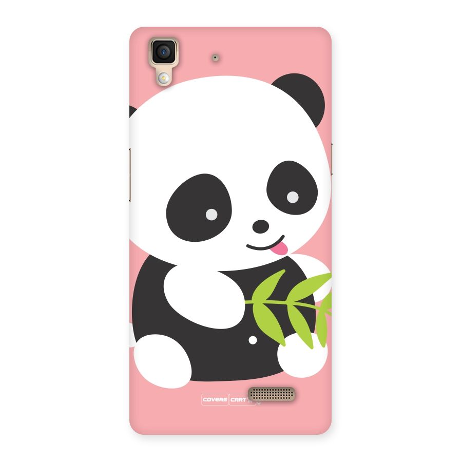 Cute Panda Pink Back Case for Oppo R7