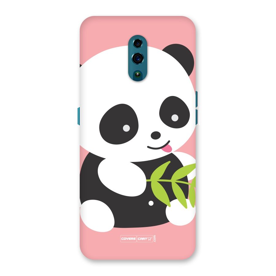 Cute Panda Pink Back Case for Oppo Reno