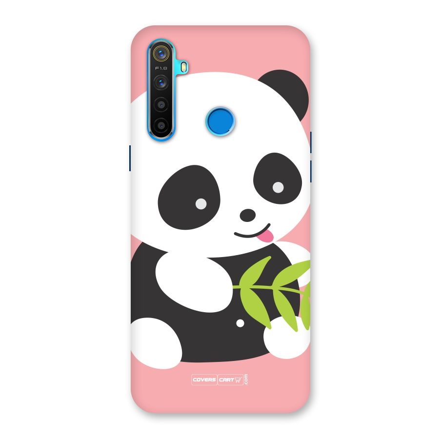 Cute Panda Pink Back Case for Realme 5