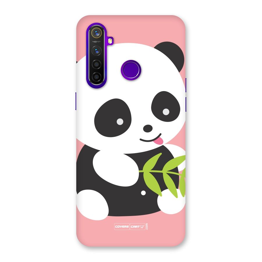 Cute Panda Pink Back Case for Realme 5 Pro