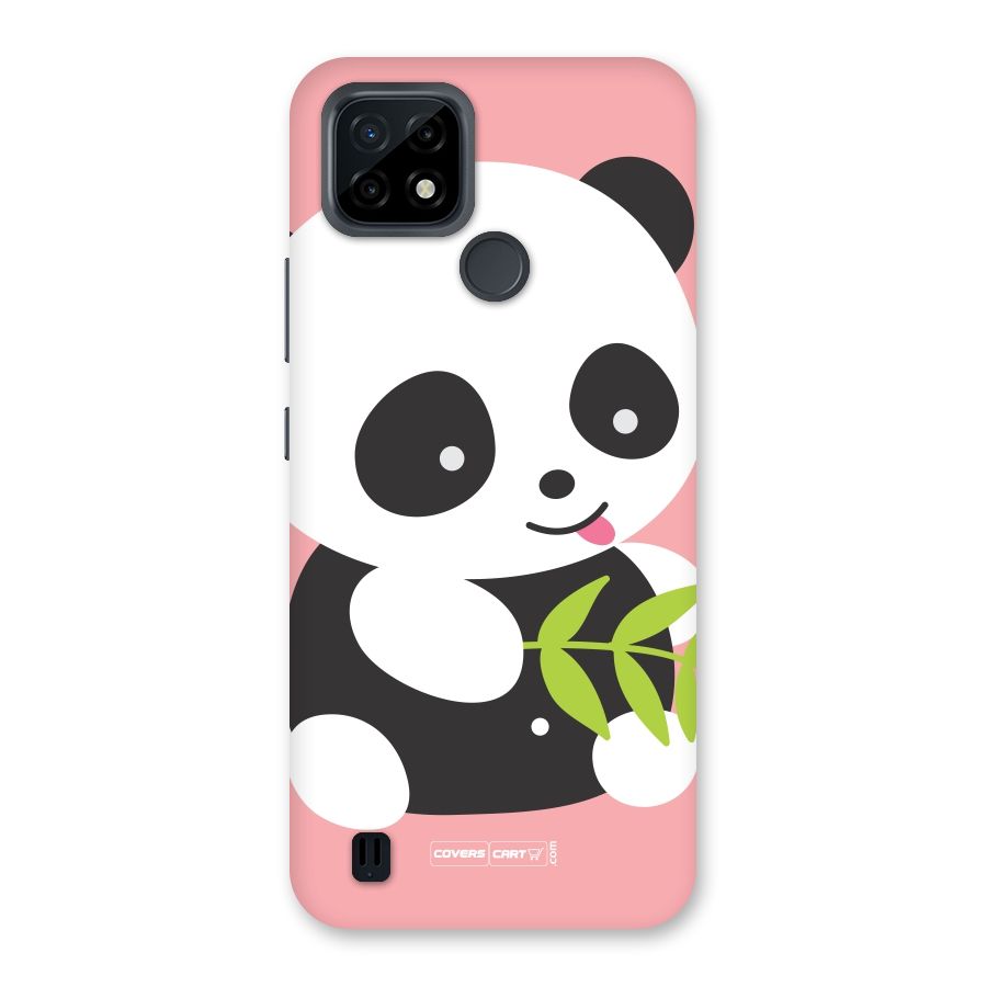 Cute Panda Pink Back Case for Realme C21