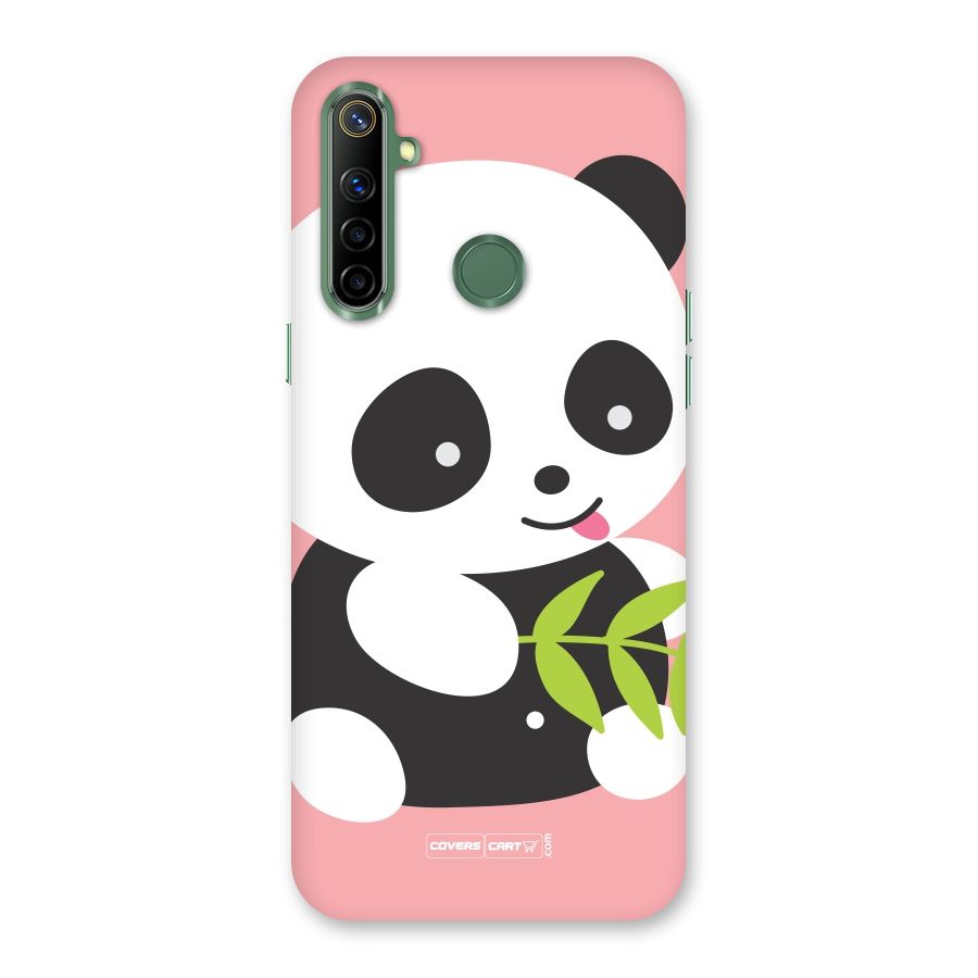 Cute Panda Pink Back Case for Realme Narzo 10