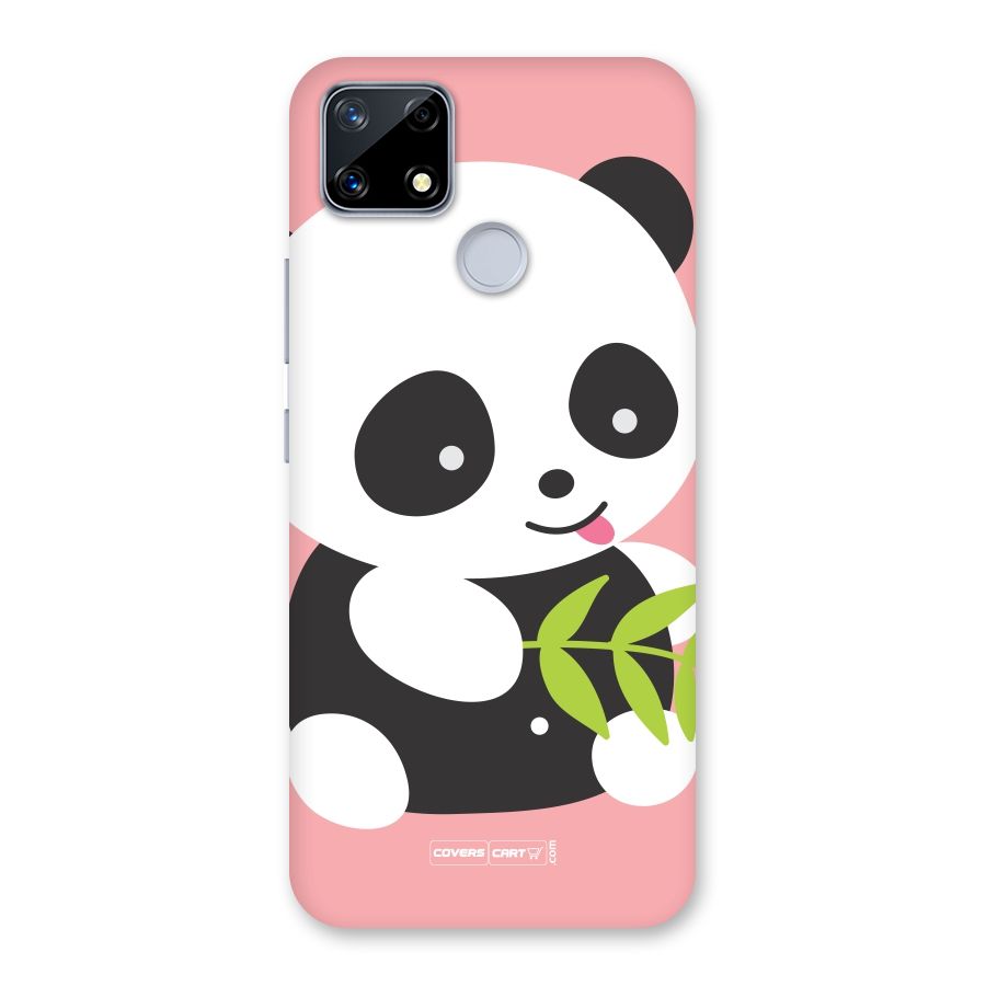 Cute Panda Pink Back Case for Realme Narzo 20