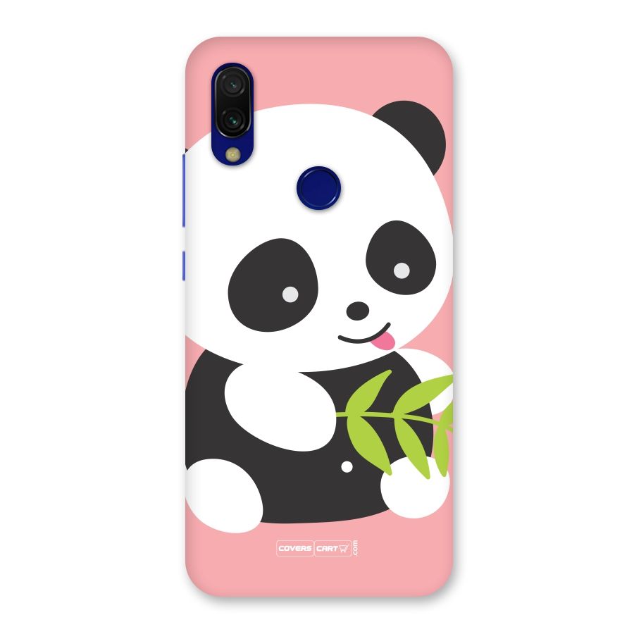 Cute Panda Pink Back Case for Redmi 7