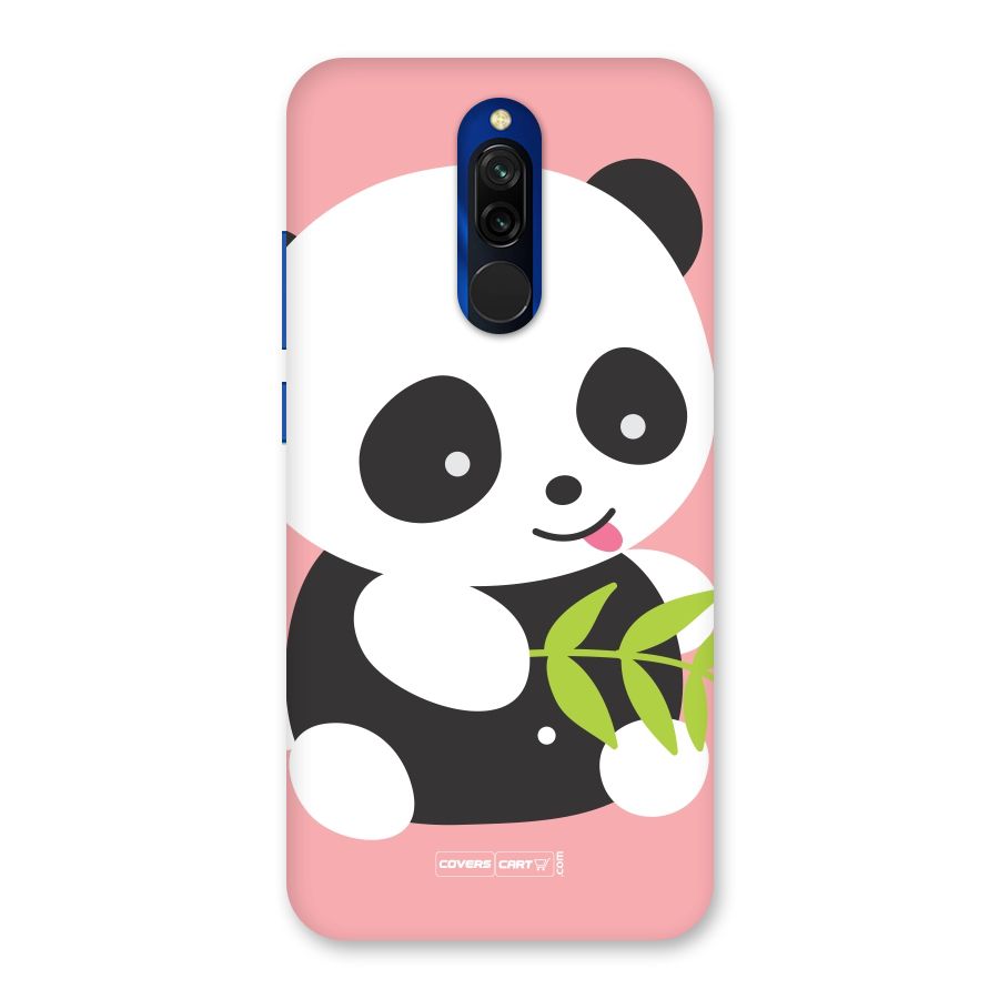 Cute Panda Pink Back Case for Redmi 8