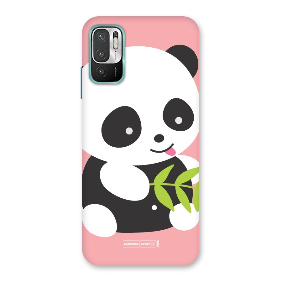 Cute Panda Pink Back Case for Redmi Note 10T 5G