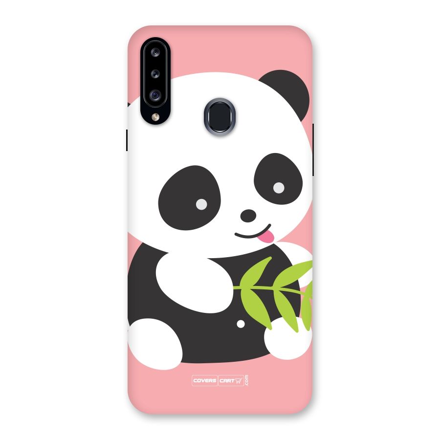 Cute Panda Pink Back Case for Samsung Galaxy A20s