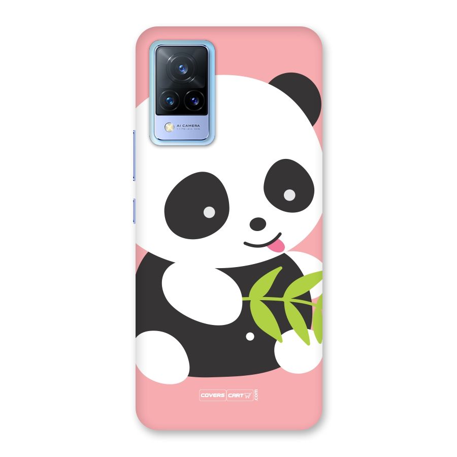 Cute Panda Pink Back Case for Vivo V21 5G