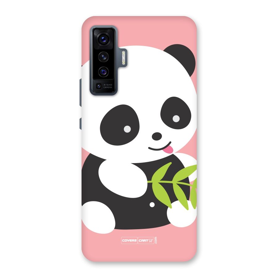 Cute Panda Pink Back Case for Vivo X50