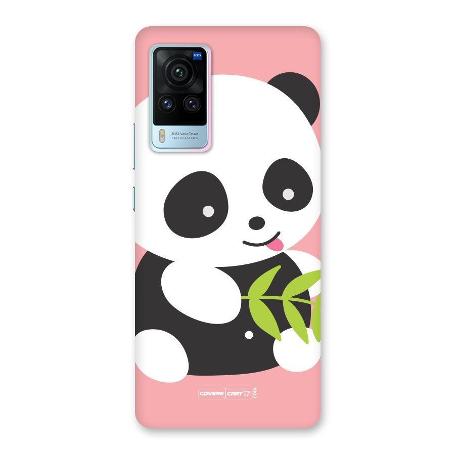 Cute Panda Pink Back Case for Vivo X60 Pro