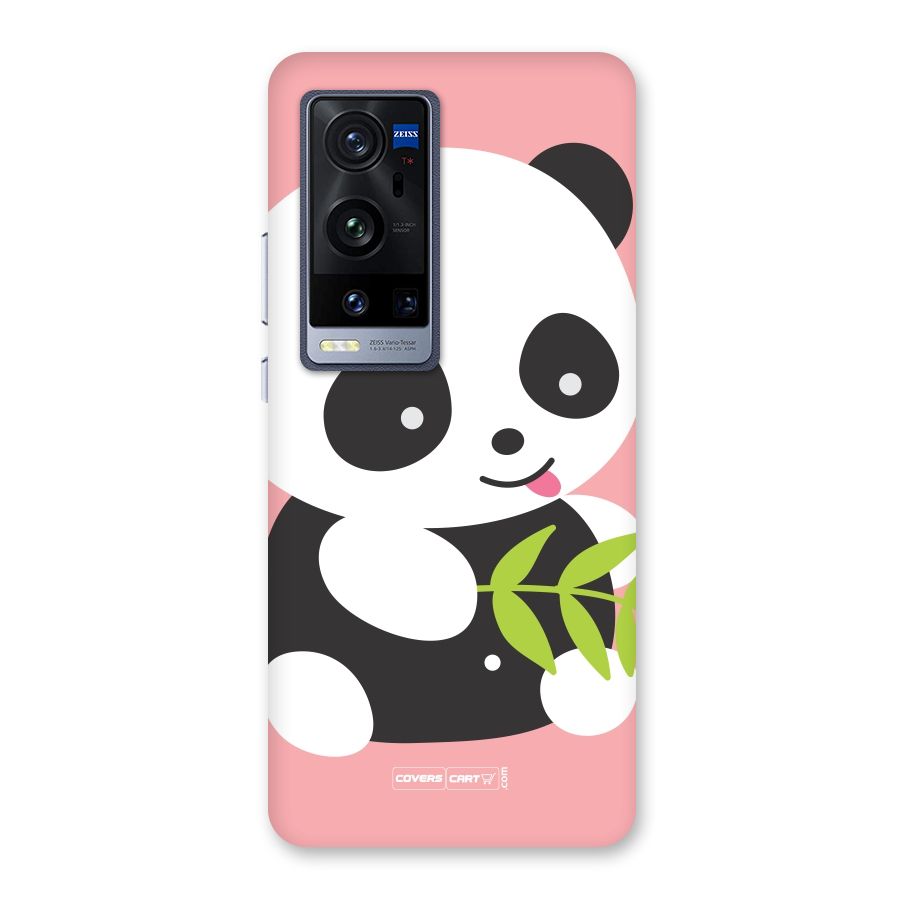 Cute Panda Pink Back Case for Vivo X60 Pro Plus