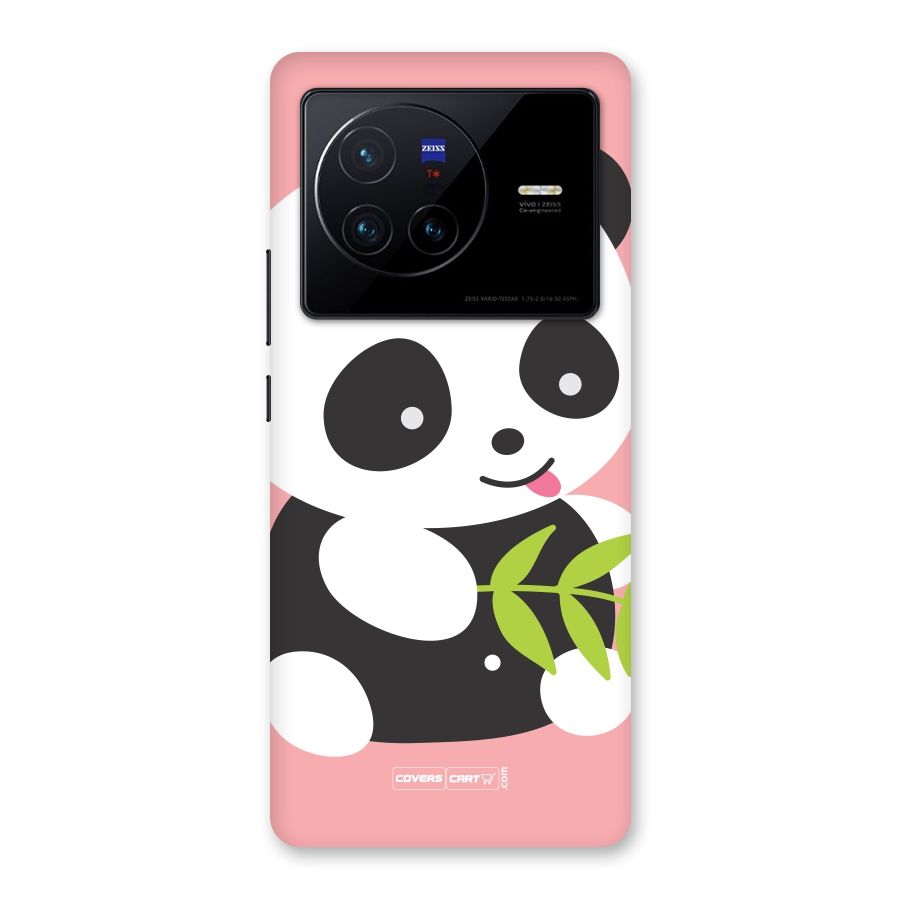 Cute Panda Pink Back Case for Vivo X80