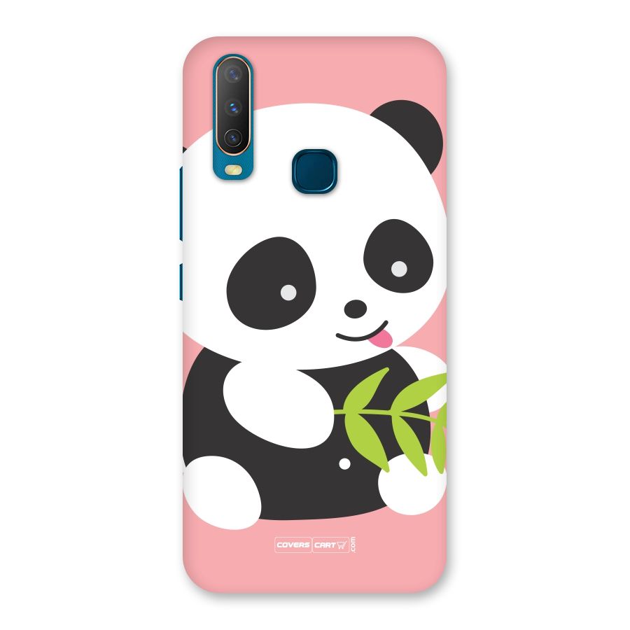 Cute Panda Pink Back Case for Vivo Y11