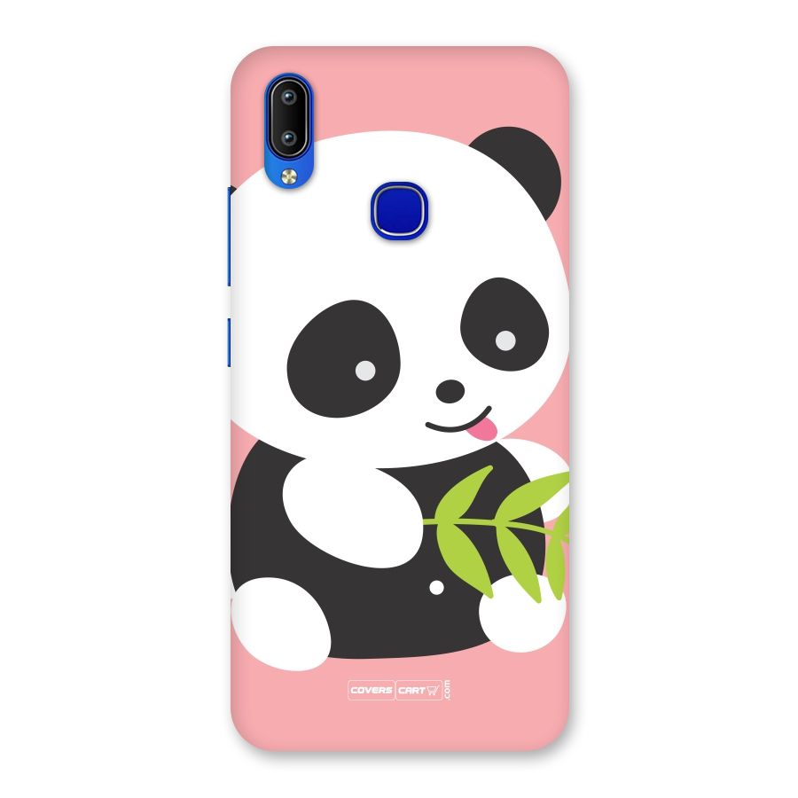 Cute Panda Pink Back Case for Vivo Y91