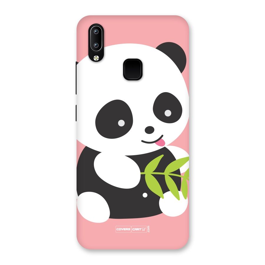 Cute Panda Pink Back Case for Vivo Y93