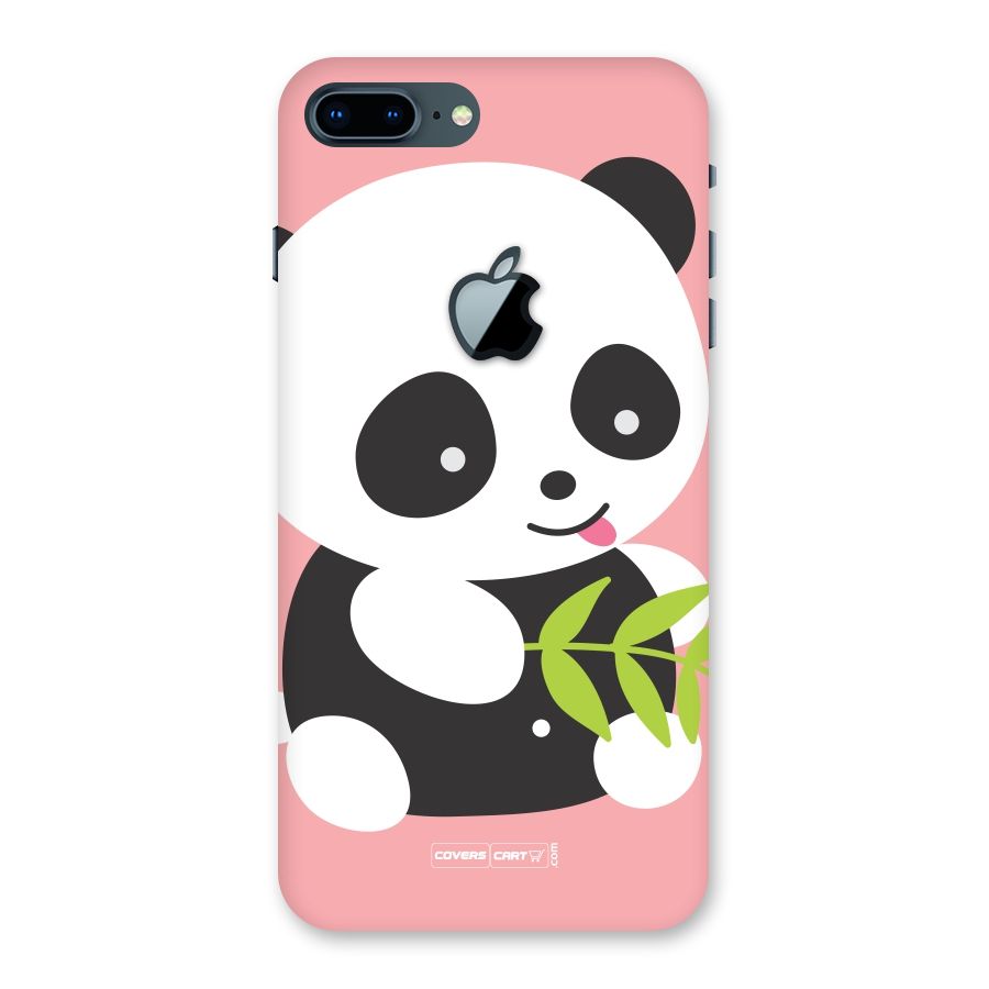 Cute Panda Pink Back Case for iPhone 7 Plus Apple Cut