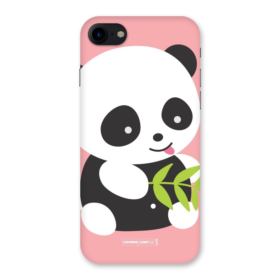 Cute Panda Pink Back Case for iPhone SE 2020