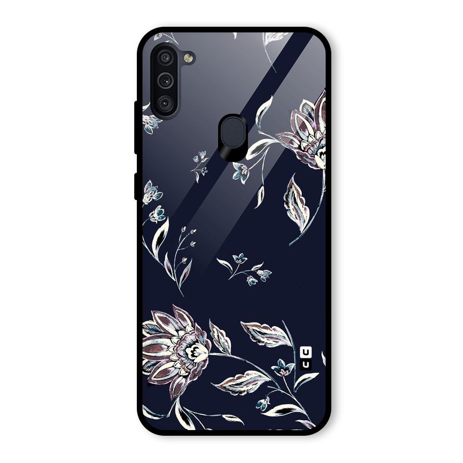 Cute Petals Glass Back Case for Galaxy M11
