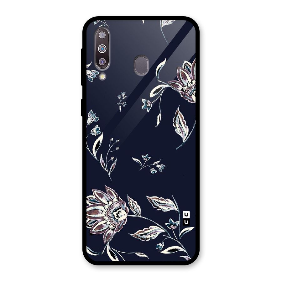 Cute Petals Glass Back Case for Galaxy M30