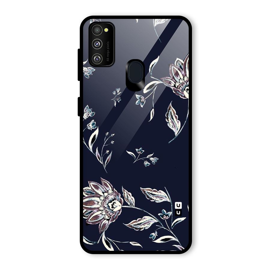 Cute Petals Glass Back Case for Galaxy M30s