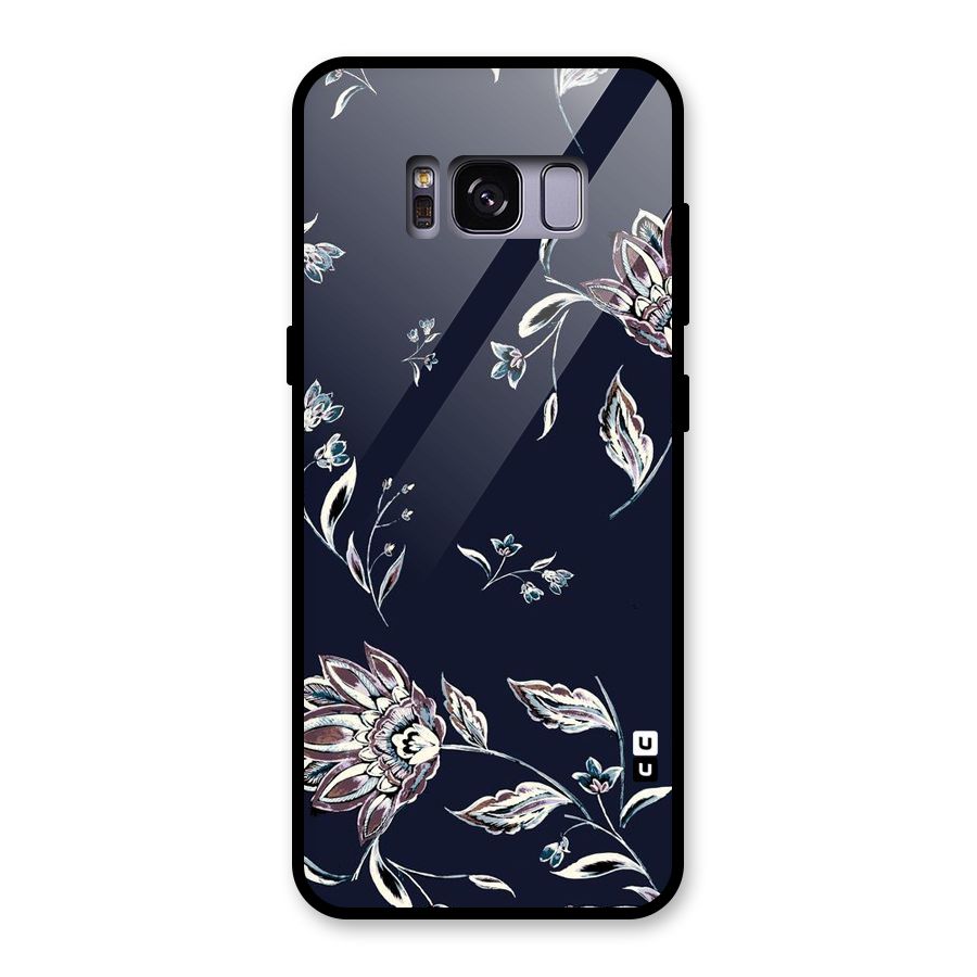 Cute Petals Glass Back Case for Galaxy S8