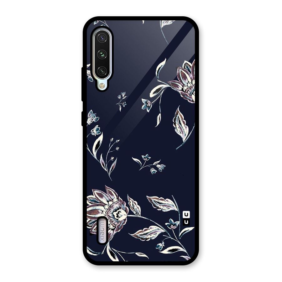Cute Petals Glass Back Case for Mi A3