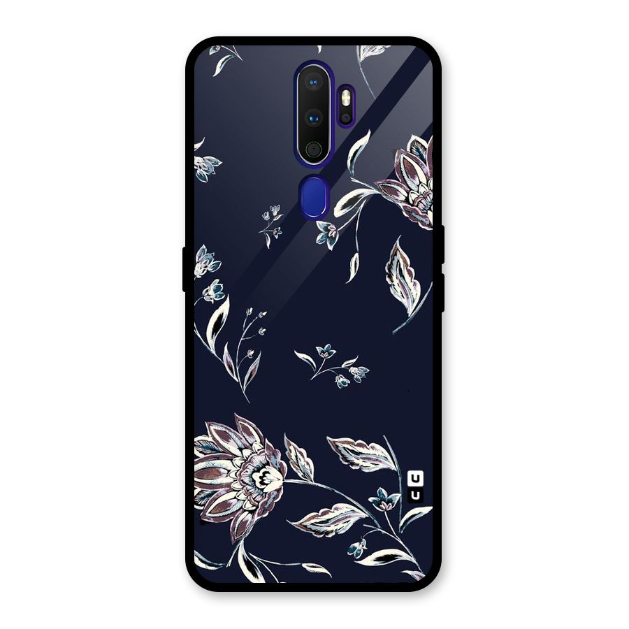Cute Petals Glass Back Case for Oppo A9 (2020)