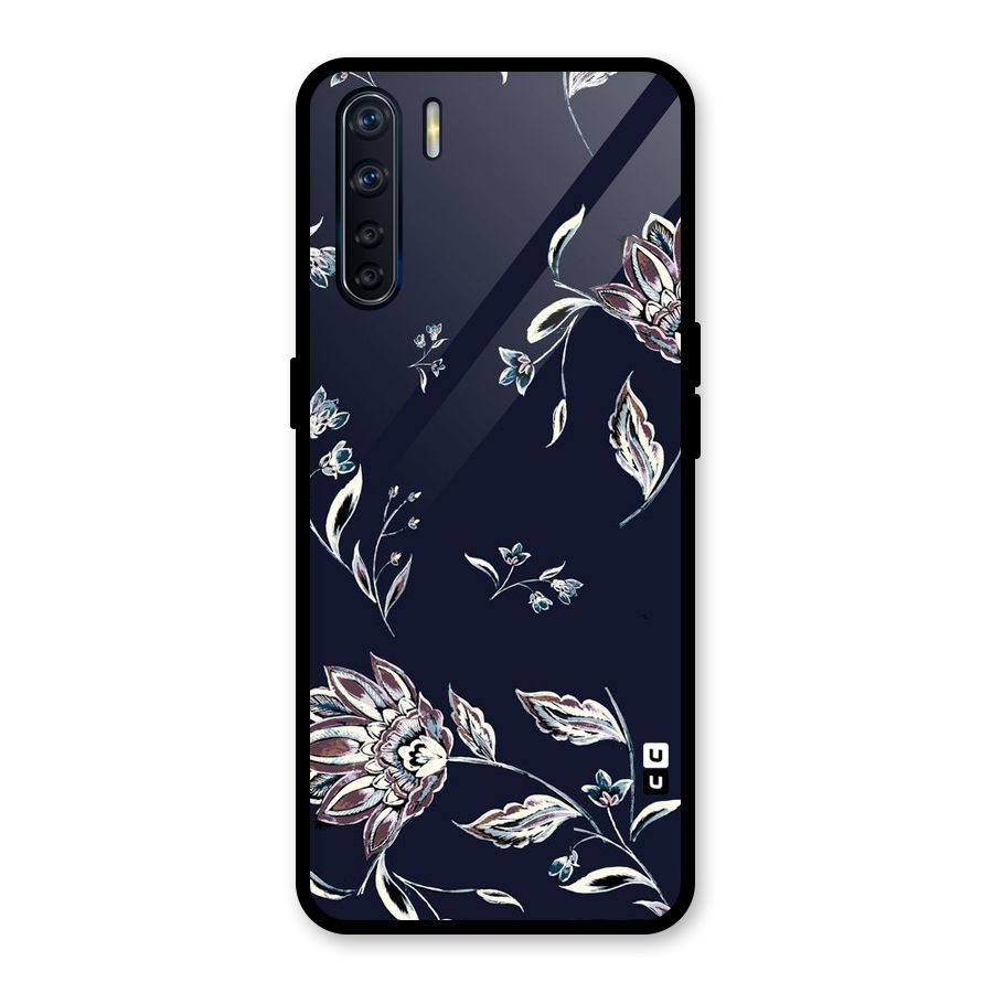 Cute Petals Glass Back Case for Oppo F15