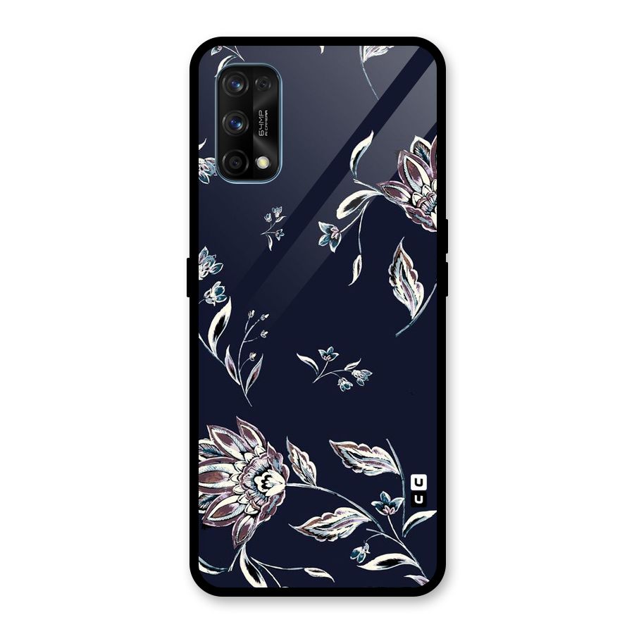 Cute Petals Glass Back Case for Realme 7 Pro