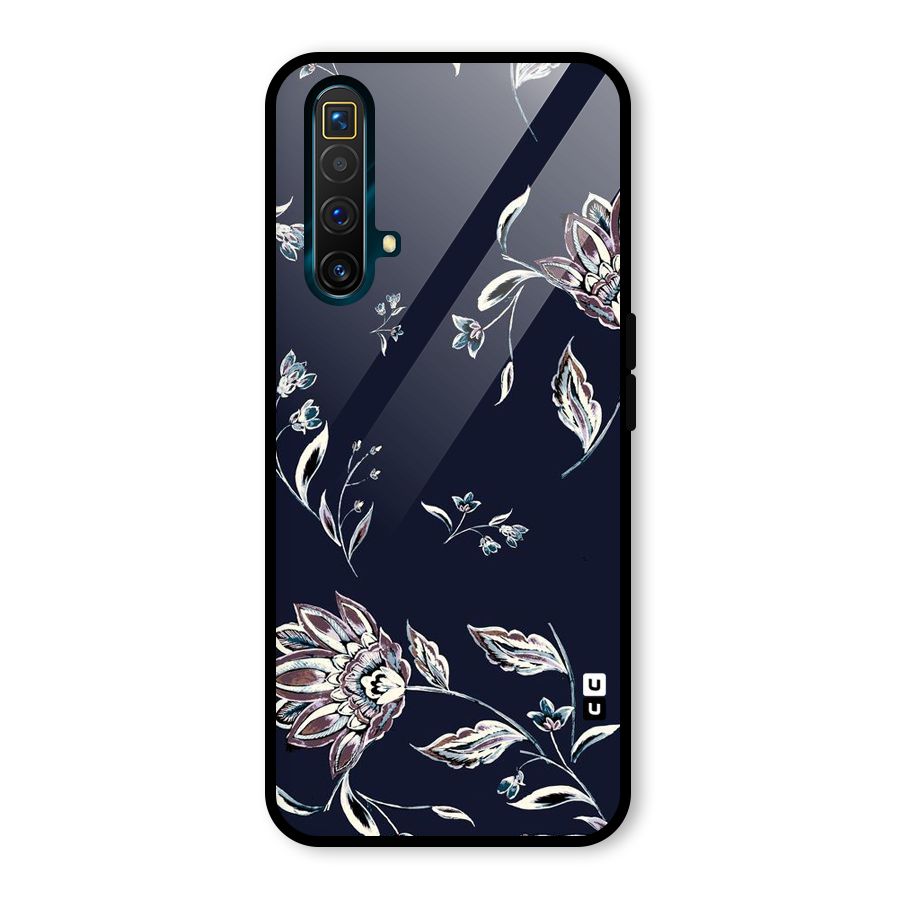 Cute Petals Glass Back Case for Realme X3 SuperZoom