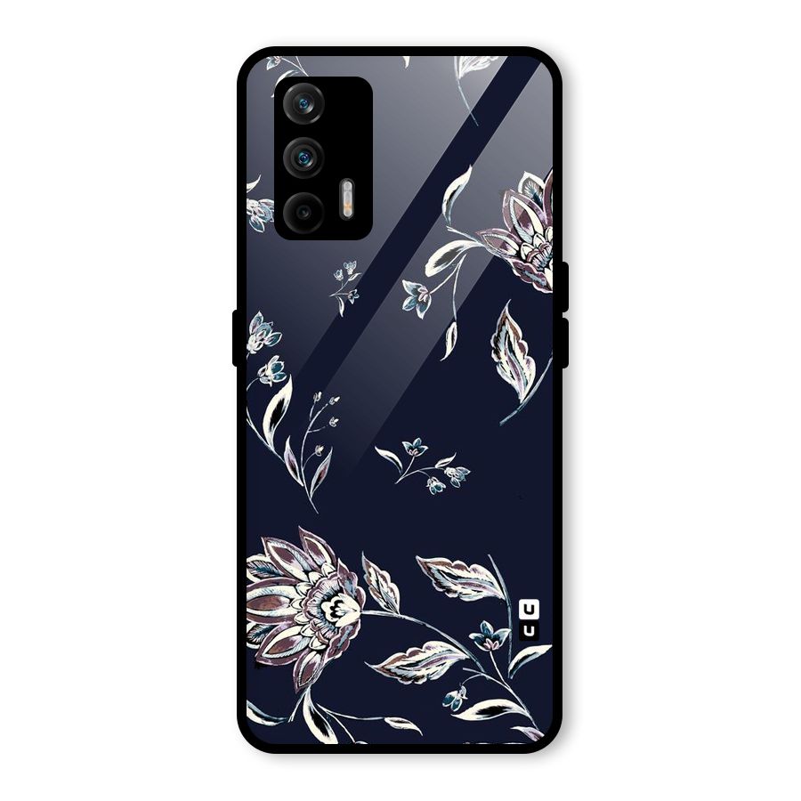 Cute Petals Glass Back Case for Realme X7 Max