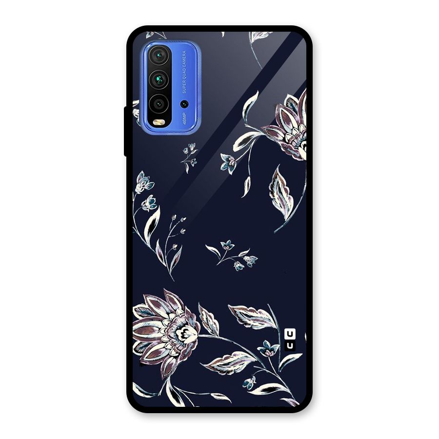 Cute Petals Glass Back Case for Redmi 9 Power