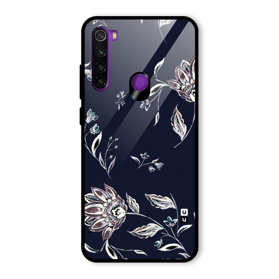 Cute Petals Glass Back Case for Redmi Note 8