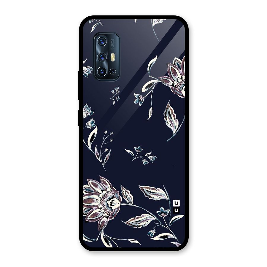 Cute Petals Glass Back Case for Vivo V17