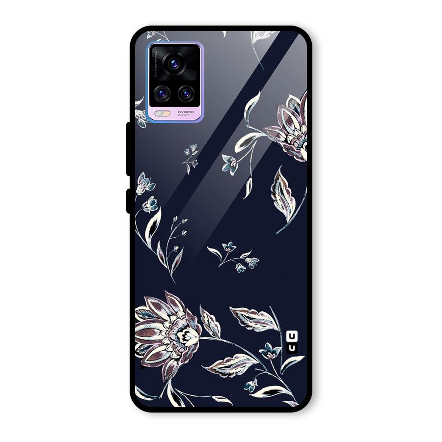 Cute Petals Glass Back Case for Vivo V20 Pro