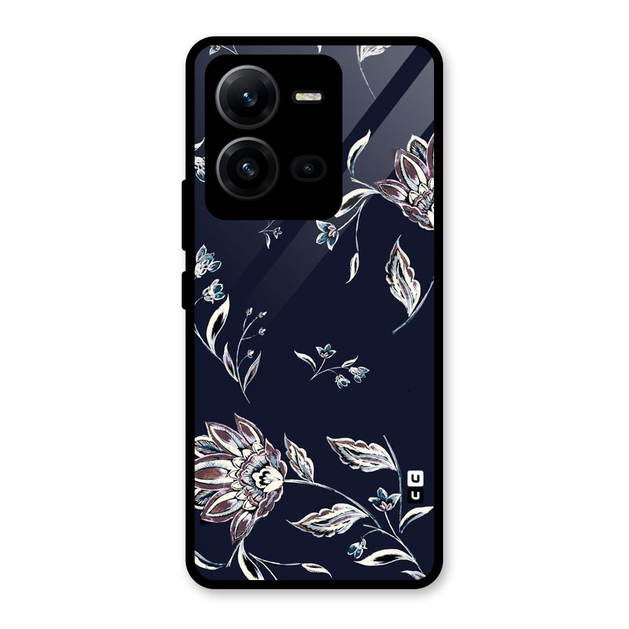 Cute Petals Glass Back Case for Vivo V25