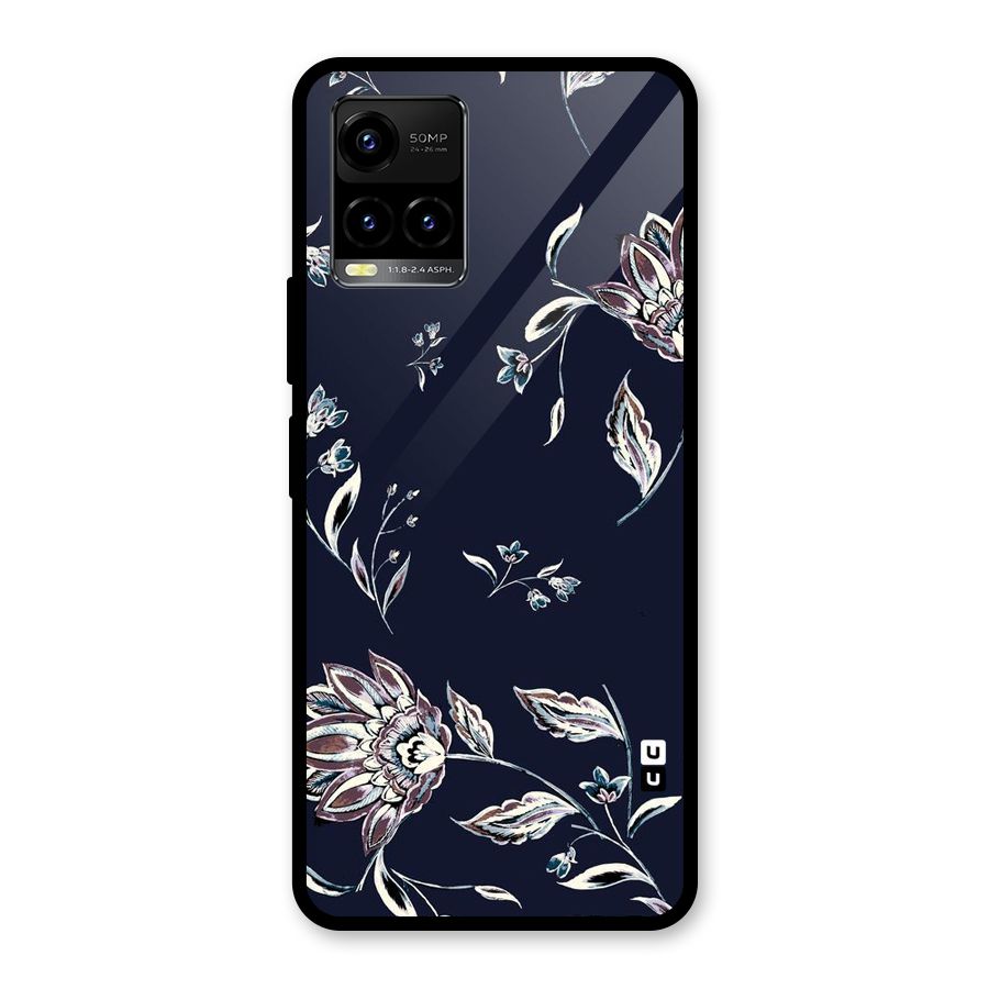 Cute Petals Glass Back Case for Vivo Y21T
