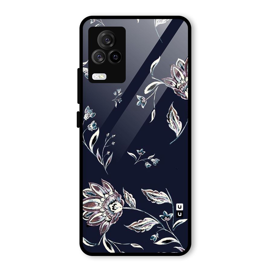Cute Petals Glass Back Case for Vivo iQOO 7 Legend 5G