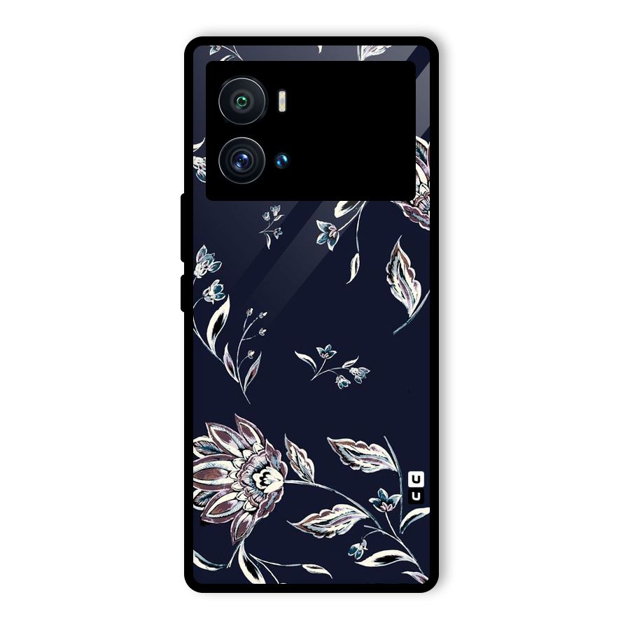 Cute Petals Glass Back Case for Vivo iQOO 9 Pro