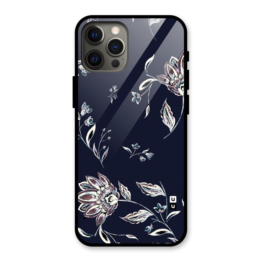 Cute Petals Glass Back Case for iPhone 12 Pro Max