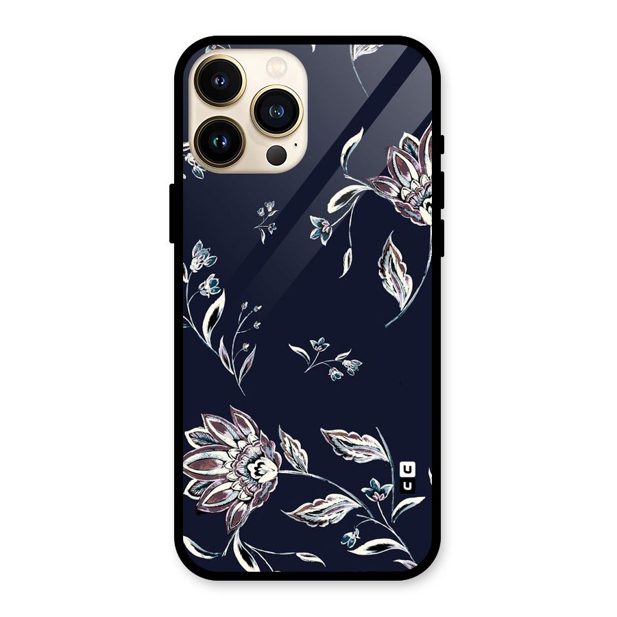Cute Petals Glass Back Case for iPhone 13 Pro Max